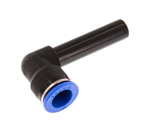 Codo de 90 grados de 14 mm x 14 mm con manguito largo de PA 66 NBR