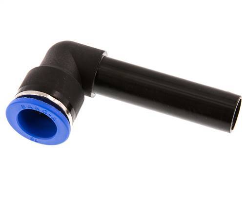 Racor de 16mm x 16mm 90deg con manguito largo PA 66 NBR