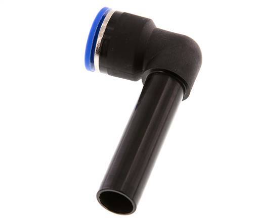 Racor de 16mm x 16mm 90deg con manguito largo PA 66 NBR