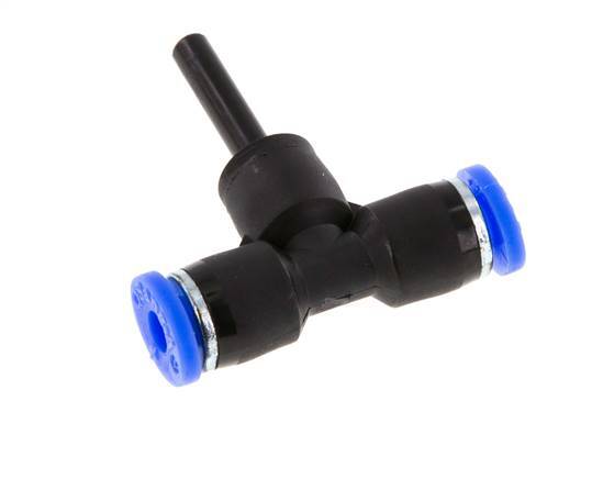 Racor en T de 4mm x 4mm con enchufe PBT NBR [2 Piezas]