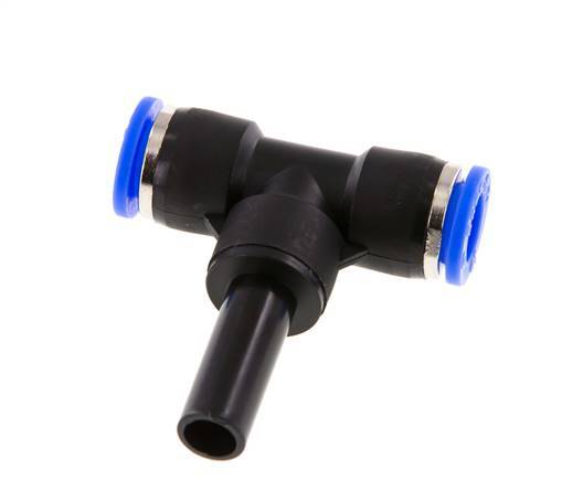 10mm x 10mm Tee Push-in Fitting with Plug-in PBT NBR [2 Pieces]