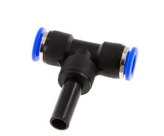 10mm x 10mm Tee Push-in Fitting with Plug-in PBT NBR [2 Pieces]