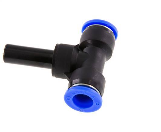 12mm x 12mm Tee Push-in Fitting with Plug-in PBT NBR [2 Pieces]