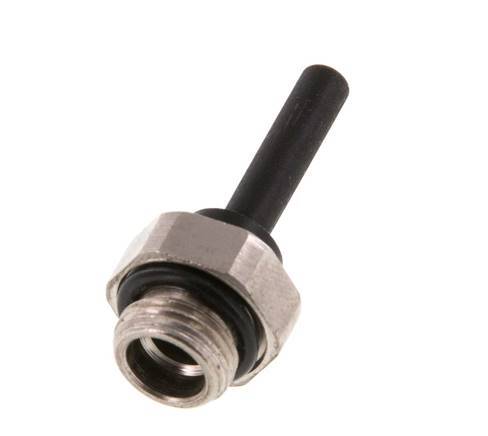 4mm x G1/8'' Plug-in Fitting with Male Threads Brass/PA 66 NBR [5 Pieces]