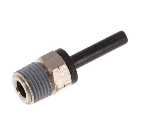 4mm x 1/8'' NPT Plug-in Fitting with Male Threads Brass/PA 66 NBR [2 Pieces]