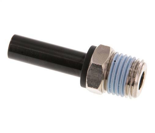 8mm x 1/4'' NPT Plug-in Fitting with Male Threads Brass/PA 66 NBR [2 Pieces]