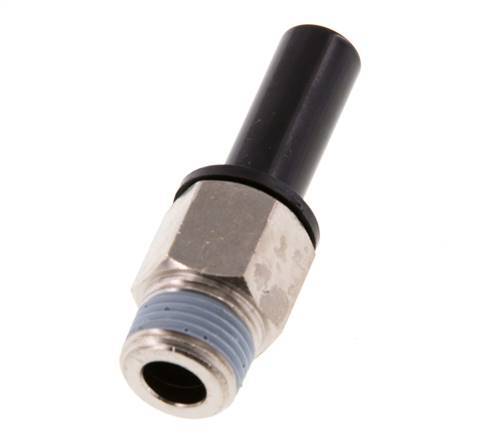 12mm x 3/8'' NPT Plug-in Fitting with Male Threads Brass/PA 66 NBR [2 Pieces]