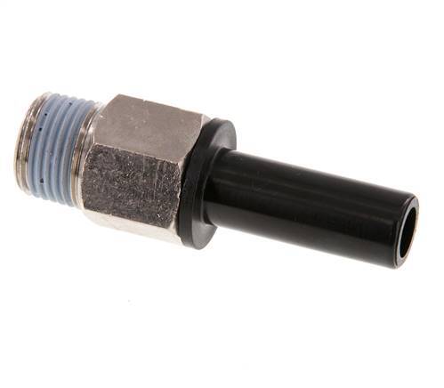 12mm x 3/8'' NPT Plug-in Fitting with Male Threads Brass/PA 66 NBR [2 Pieces]