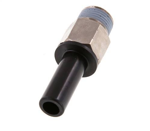 12mm x 3/8'' NPT Plug-in Fitting with Male Threads Brass/PA 66 NBR [2 Pieces]