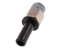 12mm x 3/8'' NPT Plug-in Fitting with Male Threads Brass/PA 66 NBR [2 Pieces]