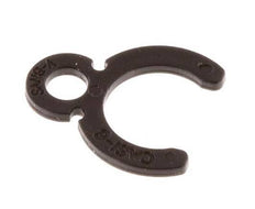 Clips de bloqueo de pinza de 6 mm para racores rápidos [50 unidades]