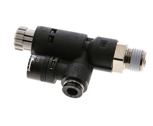 Regulador de presión neumático 6mm - R1/4'' con manómetro