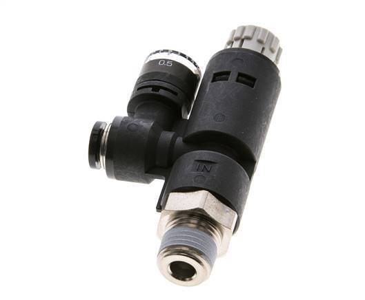Regulador de presión neumático 6mm - R1/4'' con manómetro