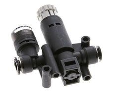 Regulador de presión neumático de 6 mm con manómetro