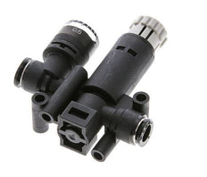 Regulador de presión neumático de 6 mm con manómetro