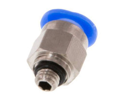 6mm x M 5 Push-in Fitting with Male Threads Brass/POM NBR Compact Design [5 Pieces]