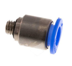 Racor de 6mm x M 5 con rosca macho Latón/POM NBR Diseño compacto del hexágono interior [5 piezas]