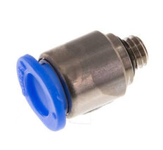 Racor de 6mm x M 5 con rosca macho Latón/POM NBR Diseño compacto del hexágono interior [5 piezas]