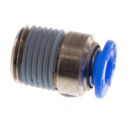 Racor de 4mm x R1/8'' con rosca macho Latón/POM NBR Diseño compacto del hexágono interior [5 piezas]