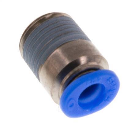 Racor de 4mm x R1/8'' con rosca macho Latón/POM NBR Diseño compacto del hexágono interior [5 piezas]