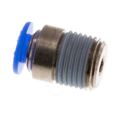 Racor de 4mm x R1/8'' con rosca macho Latón/POM NBR Diseño compacto del hexágono interior [5 piezas]