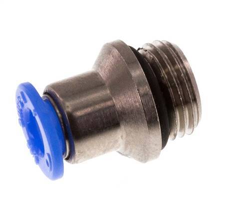 Racor de 4mm x G1/8'' con rosca macho Latón/POM NBR Diseño compacto del hexágono interior [5 piezas]