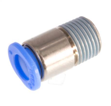 Racor de 6mm x R1/8'' con rosca macho Latón/POM NBR Diseño compacto del hexágono interior [5 piezas]