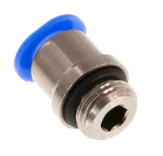 Racor de 6mm x G1/8'' con rosca macho Latón/POM NBR Diseño compacto del hexágono interior [5 piezas]
