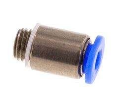 3mm x M 6 x 0.75 Push-in Fitting with Male Threads Brass/POM NBR Inner Hexagon Compact Design [5 Pieces]