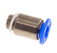 Racor rápido de 4 mm x M 6 x 0,75 con rosca macho Latón/POM NBR Diseño compacto del hexágono interior [5 piezas]