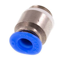 Racor rápido de 4 mm x M 8 x 0,75 con rosca macho Latón/POM NBR Diseño compacto del hexágono interior [5 piezas]