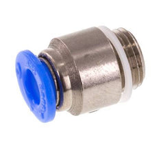 Racor rápido de 4 mm x M 8 x 0,75 con rosca macho Latón/POM NBR Diseño compacto del hexágono interior [5 piezas]
