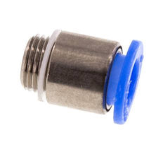 Racor rápido de 6 mm x M 8 x 0,75 con rosca macho Latón/POM NBR Diseño compacto del hexágono interior [5 piezas]