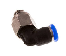 3mm x M 5 90deg Elbow Push-in Fitting with Male Threads Brass/PBT NBR Short Sleeve Rotatable Compact Design [2 Pieces]