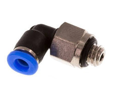 3mm x M 5 90deg Elbow Push-in Fitting with Male Threads Brass/PBT NBR Short Sleeve Rotatable Compact Design [2 Pieces]