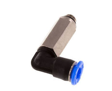 4mm x M 5 90deg Elbow Push-in Fitting with Male Threads Brass/PBT NBR Long Sleeve Rotatable Compact Design [2 Pieces]