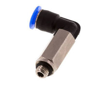 4mm x M 5 90deg Elbow Push-in Fitting with Male Threads Brass/PBT NBR Long Sleeve Rotatable Compact Design [2 Pieces]