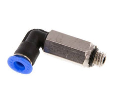 Racor de 4mm x M 6 90deg con rosca macho Latón/PBT NBR Manguito largo giratorio Diseño compacto [2 piezas]