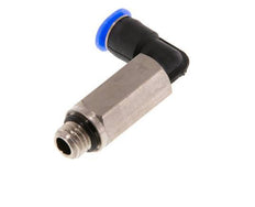 4mm x M 7 90deg Codo Racor con rosca macho Latón/PBT NBR Casquillo Largo Diseño Compacto Giratorio [2 Piezas]