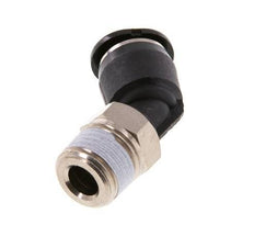 6mm x R1/8'' 45deg Elbow Push-in Fitting with Male Threads Brass/PBT NBR Compact Design