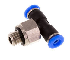 Racor en T de 3mm x M 6 con rosca macho Latón/PBT NBR Diseño compacto y giratorio [2 piezas]