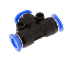 Racor en T de 6mm PBT NBR Diseño compacto [2 piezas]