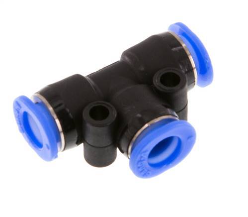 Racor en T de 6mm PBT NBR Diseño compacto [2 piezas]