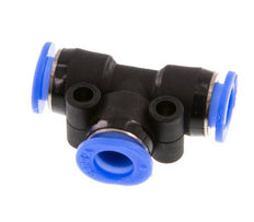 Racor en T de 6mm PBT NBR Diseño compacto [2 piezas]