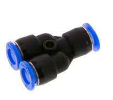 6mm Y Push-in Fitting PBT NBR Compact Design [2 Pieces]