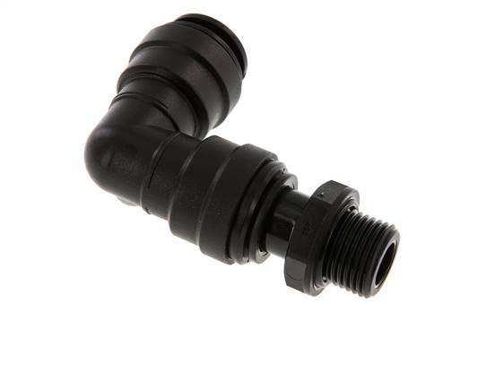 18mm x G1/2'' 90deg Elbow Push-in Fitting with Male Threads POM NBR Rotatable
