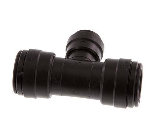 15mm x 22mm Tee Push-in Fitting POM NBR FDA