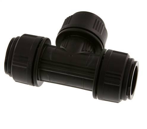 28mm Tee Push-in Fitting Brass/POM NBR FDA