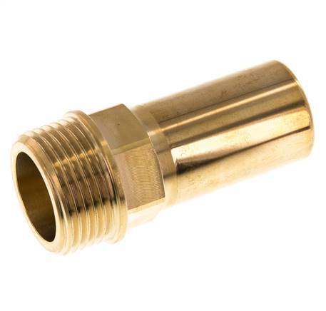 Racor de 28 mm x G1'' con rosca macho Latón
