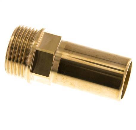Racor de 28 mm x G1'' con rosca macho Latón